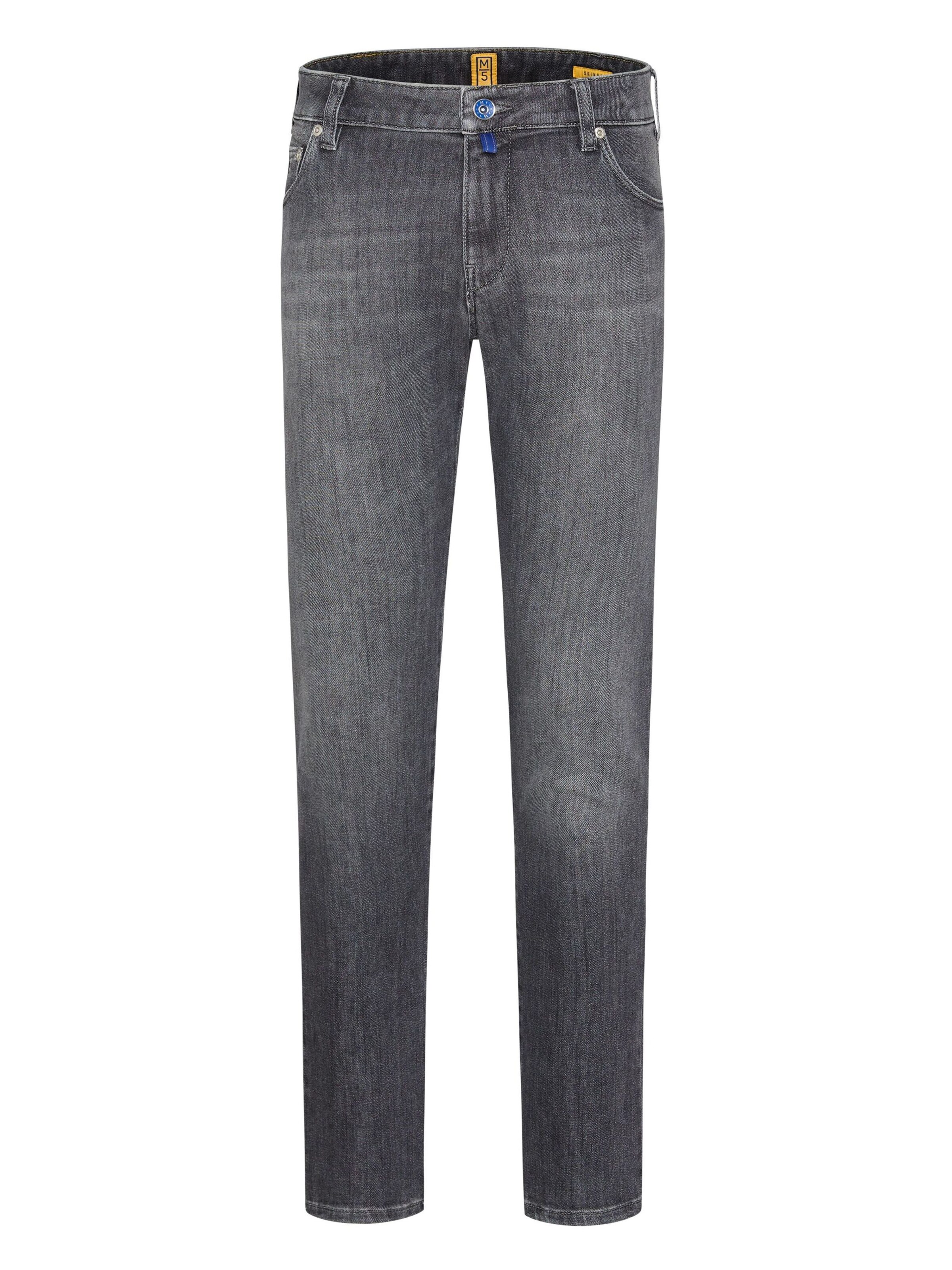 MEYER Slimfit Jeans in Grijs: voorkant