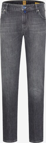MEYER Slimfit Jeans in Grijs: voorkant