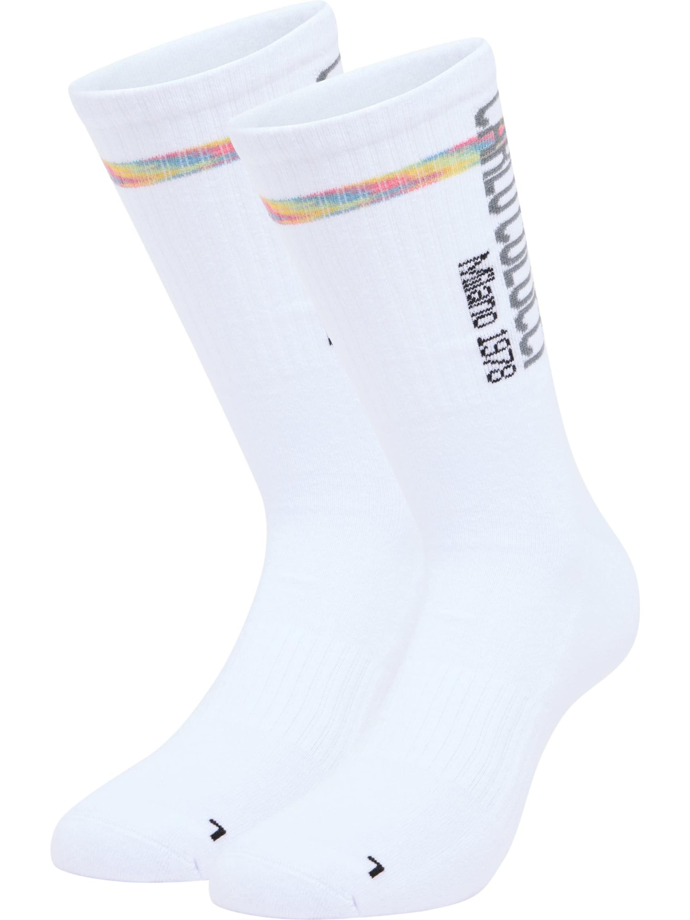 Carlo Colucci Sports socks 'Dian' in White: front