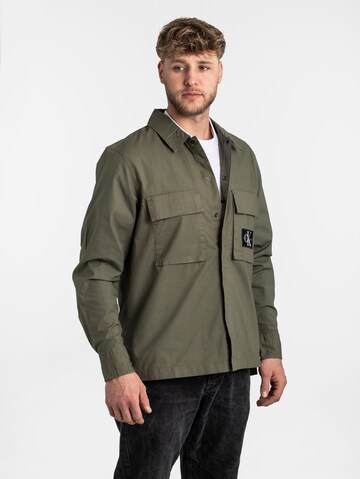 Calvin Klein Regular Fit Hemd in Grün