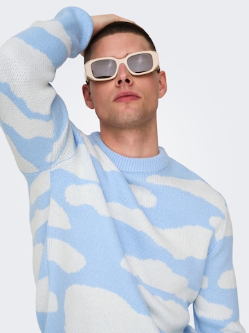 Only & Sons Sweater 'ONSCLARK' in Blue