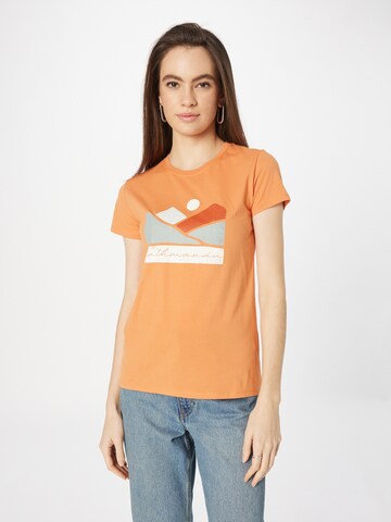 Kathmandu - Camiseta funcional 'Mountain Valley' en naranja: frente