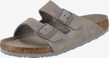 BIRKENSTOCK Pantolette 'Arizona' in Grau: predná strana