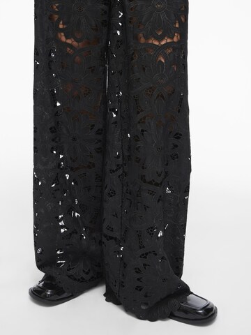 ROUGE EDIT Wide Leg Hose in Grau