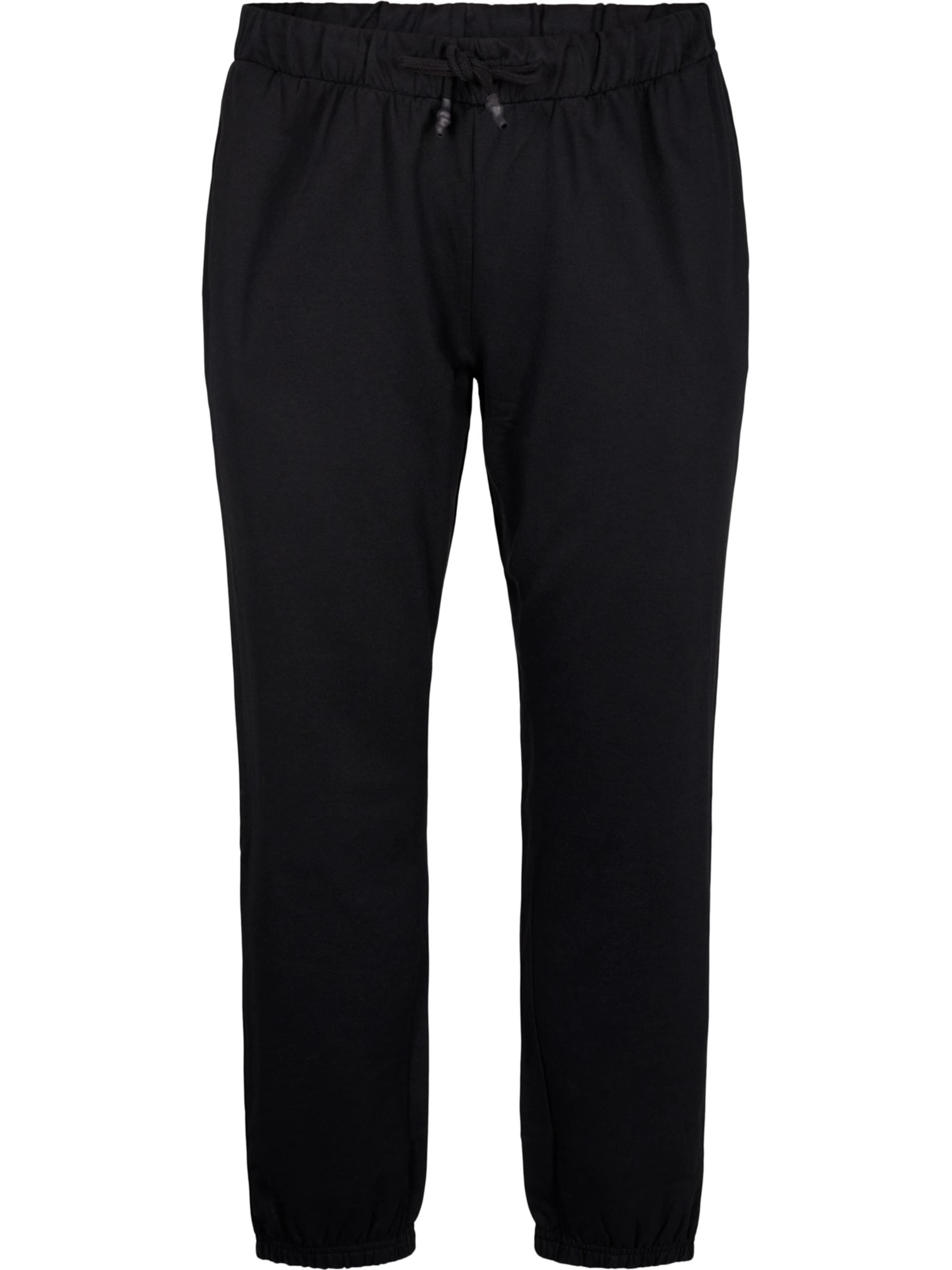 Zizzi Zúžený Kalhoty – černá: přední strana