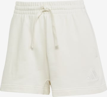 balta ADIDAS SPORTSWEAR Standartinis Sportinės kelnės 'ALL SZN': priekis