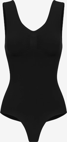 cfab (formerly creamy fabrics) Shapingbody 'Tank Bodysuit Sculpting Shapewear mit String' in Schwarz: Vorderseite