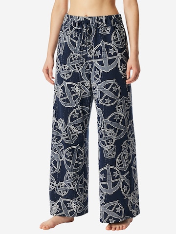 SCHIESSER Pajama pants ' SCHIESSER 150 YEARS ' in Blue: front