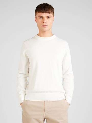 BOSS Sweater 'Pacas-L' in White: front