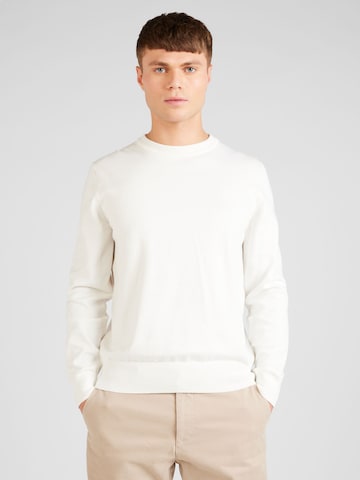 BOSS Black Sweater 'Pacas-L' in White: front
