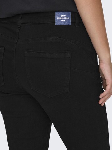 ONLY Carmakoma Skinny Jeans 'CARDAISY' in Schwarz