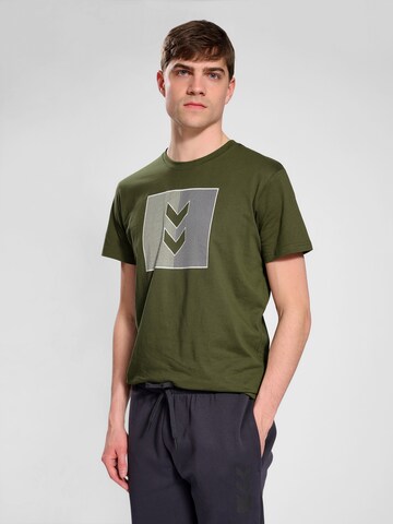 T-Shirt fonctionnel 'ACTIVE' Hummel en vert : devant