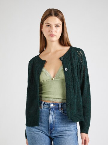 Molly BRACKEN Knit Cardigan in Green: front