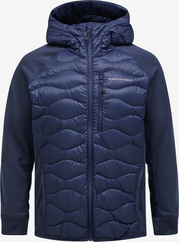 Veste outdoor PEAK PERFORMANCE en bleu : devant