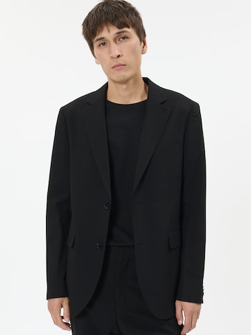 melns Matinique Standarta piegriezums Klasiska žakete 'MAcharles': no priekšpuses