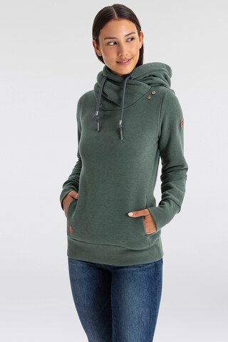 Ragwear Sweatshirt in Green: front