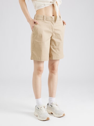 Regular Pantalon chino ESPRIT en beige : devant