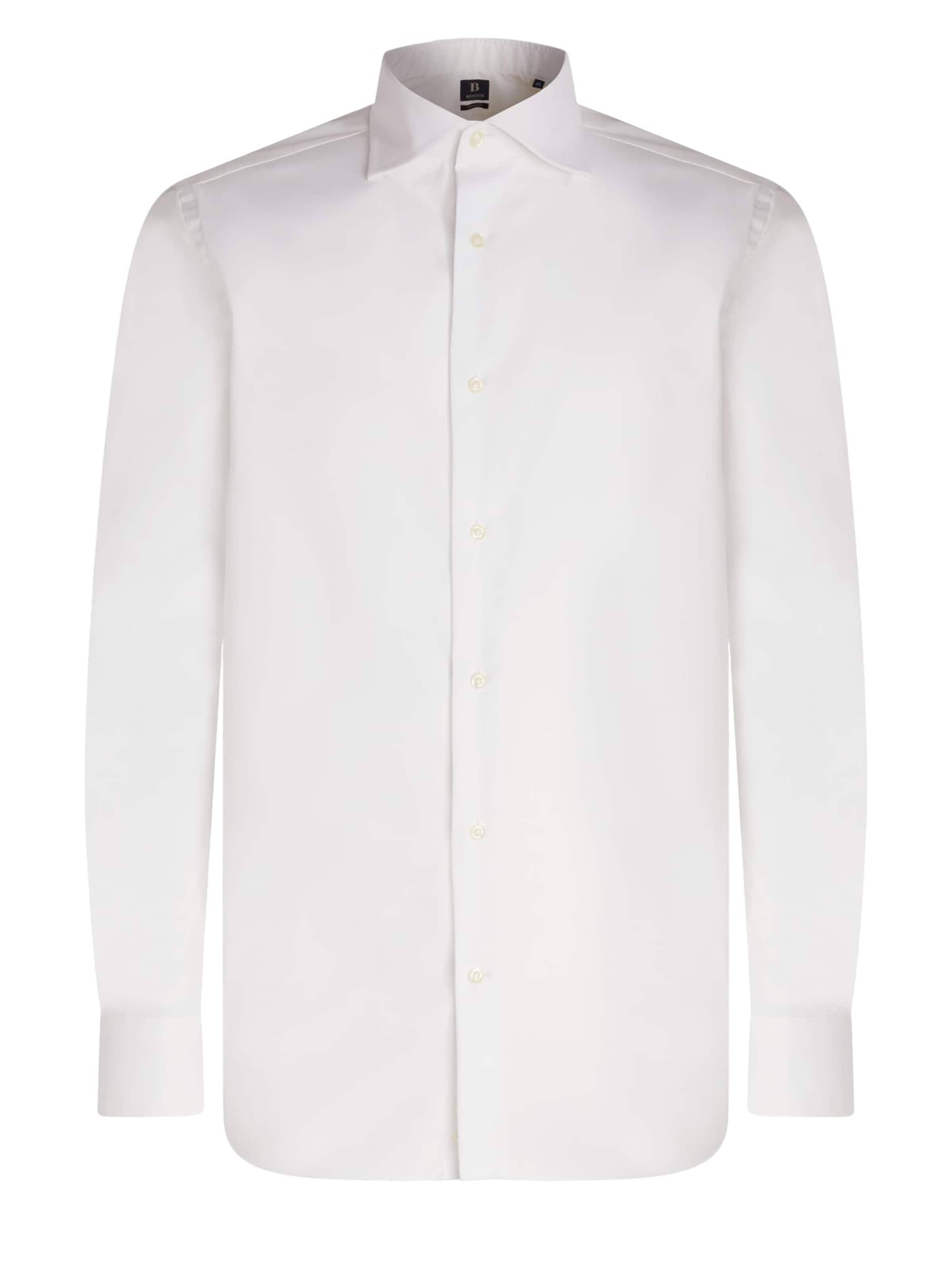 Boggi Milano Rovný strih Košeľa 'Windsor' - Biela: predná strana