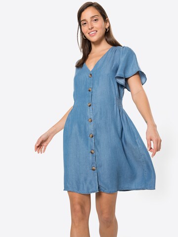 Robe-chemise ICHI en bleu : devant