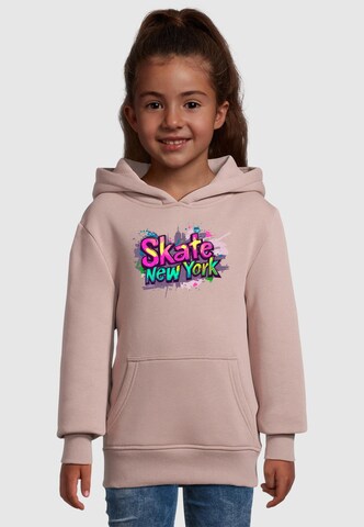 Merchcode Sweatshirt 'Skate New York' in Pink: Vorderseite