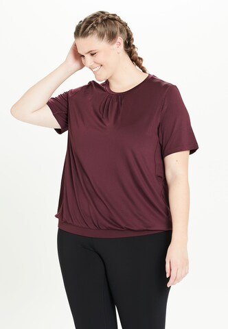 Q by Endurance Shirt 'Cella' in Rood: voorkant