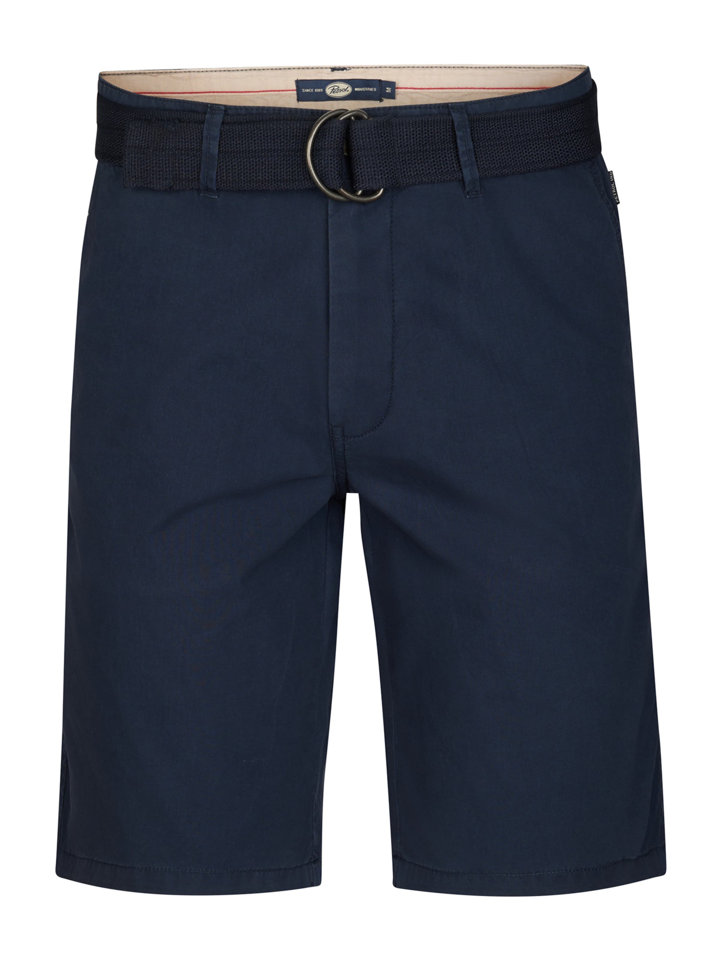 Petrol Industries - regular Pantalón chino en azul: frente