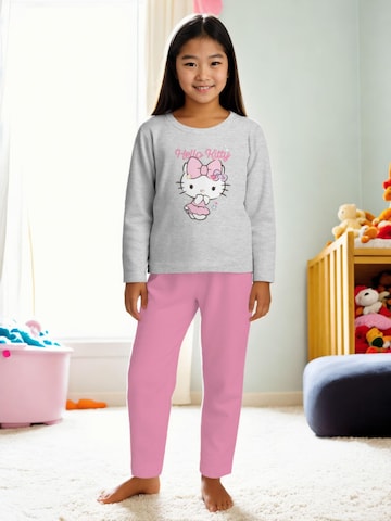 HELLO KITTY Schlafanzug 'Pink Bow'‌‌‌‌‌‌‌‌ in Mischfarben