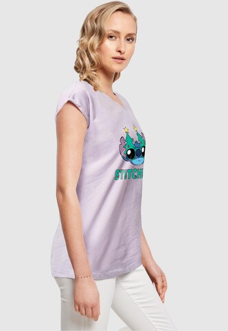 T-shirt 'Lilo And Stitch - Stitchmas Glasses' ABSOLUTE CULT en violet