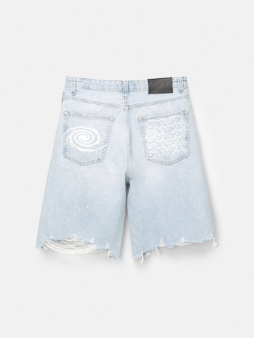Pull&Bear Baggy Shorts in Blau