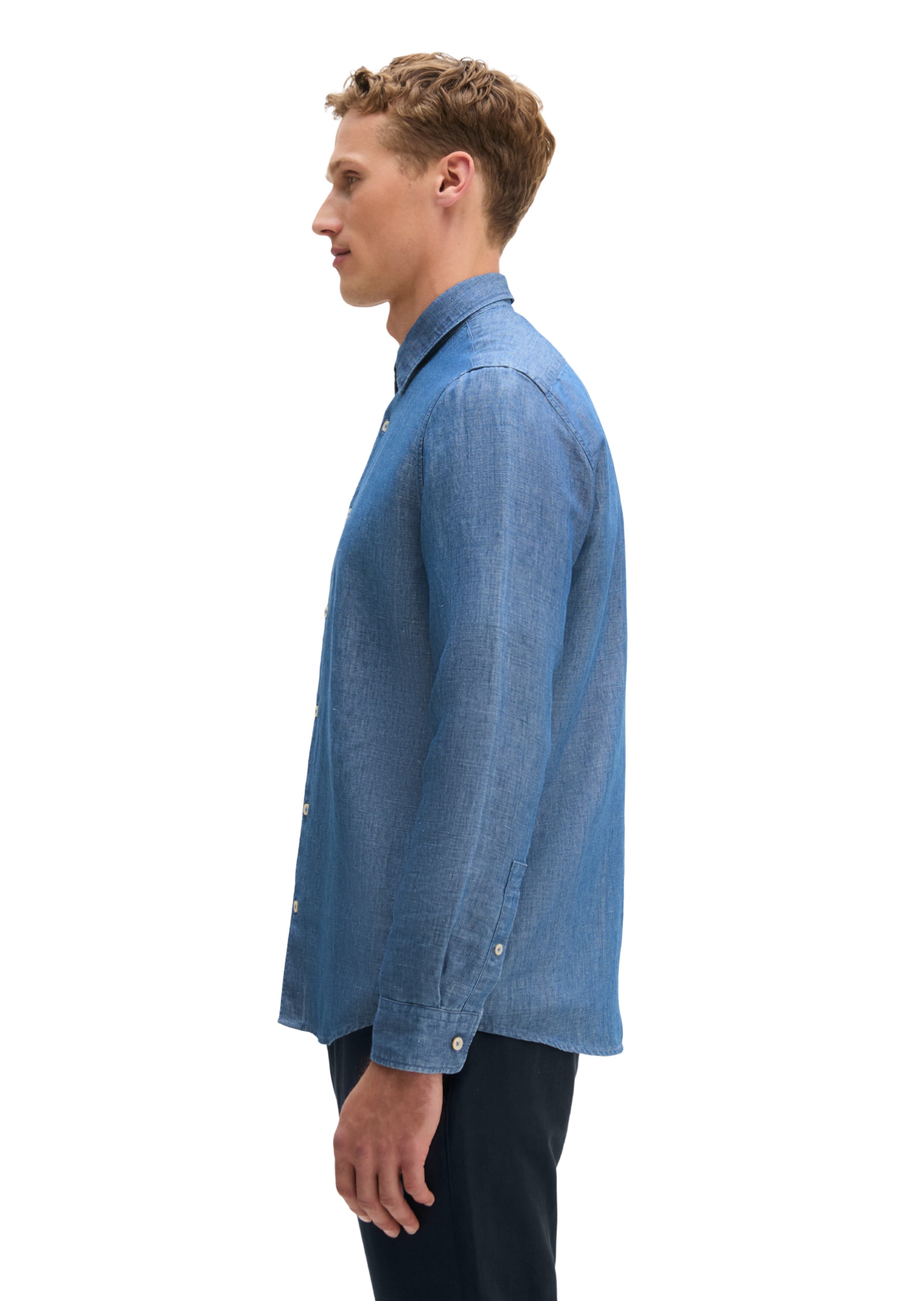 Marc O'Polo Regular Fit Hemd in Blau