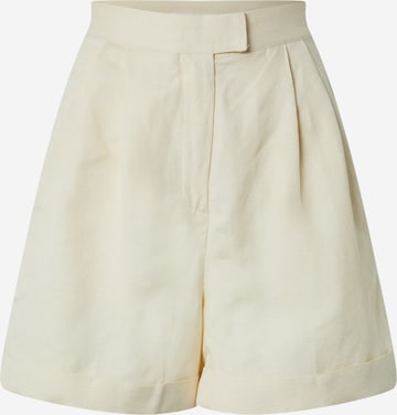 EDITED Regular Pleat-Front Pants 'Kaipo' in Beige: front