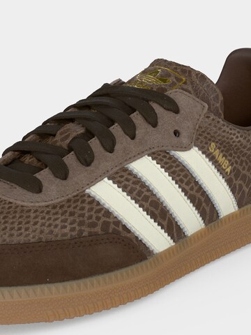 ADIDAS ORIGINALS - Sapatilhas baixas 'Samba' em castanho