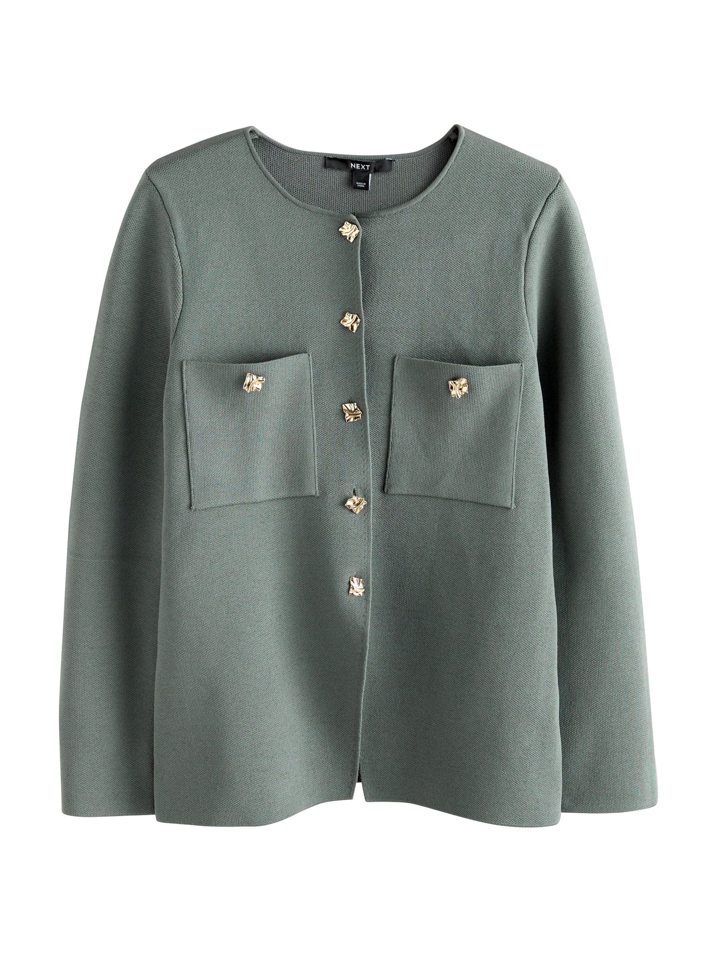 Next Strickjacke in Grün: Vorderseite