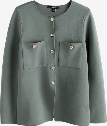 Next Knit Cardigan in Green: front