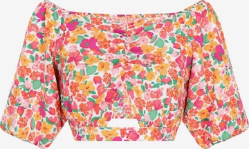 ECY - Blusa em laranja: frente