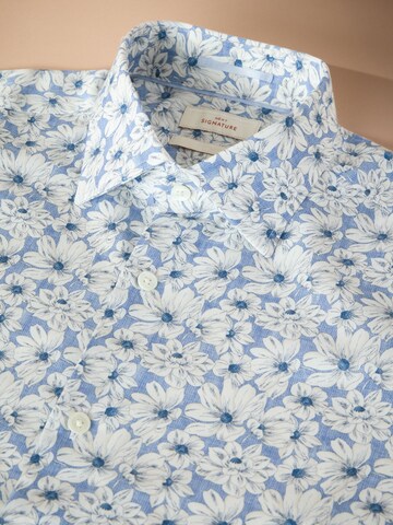 Next Slim Fit Hemd in Blau