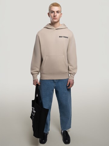MAD TIGERS Sweatshirt 'Creative Studios Hoodie-Beige' in Beige