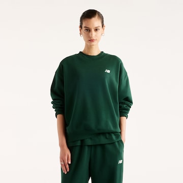 new balance Sweatshirt 'Sport Essentials French Terry Crew' in Groen: voorkant