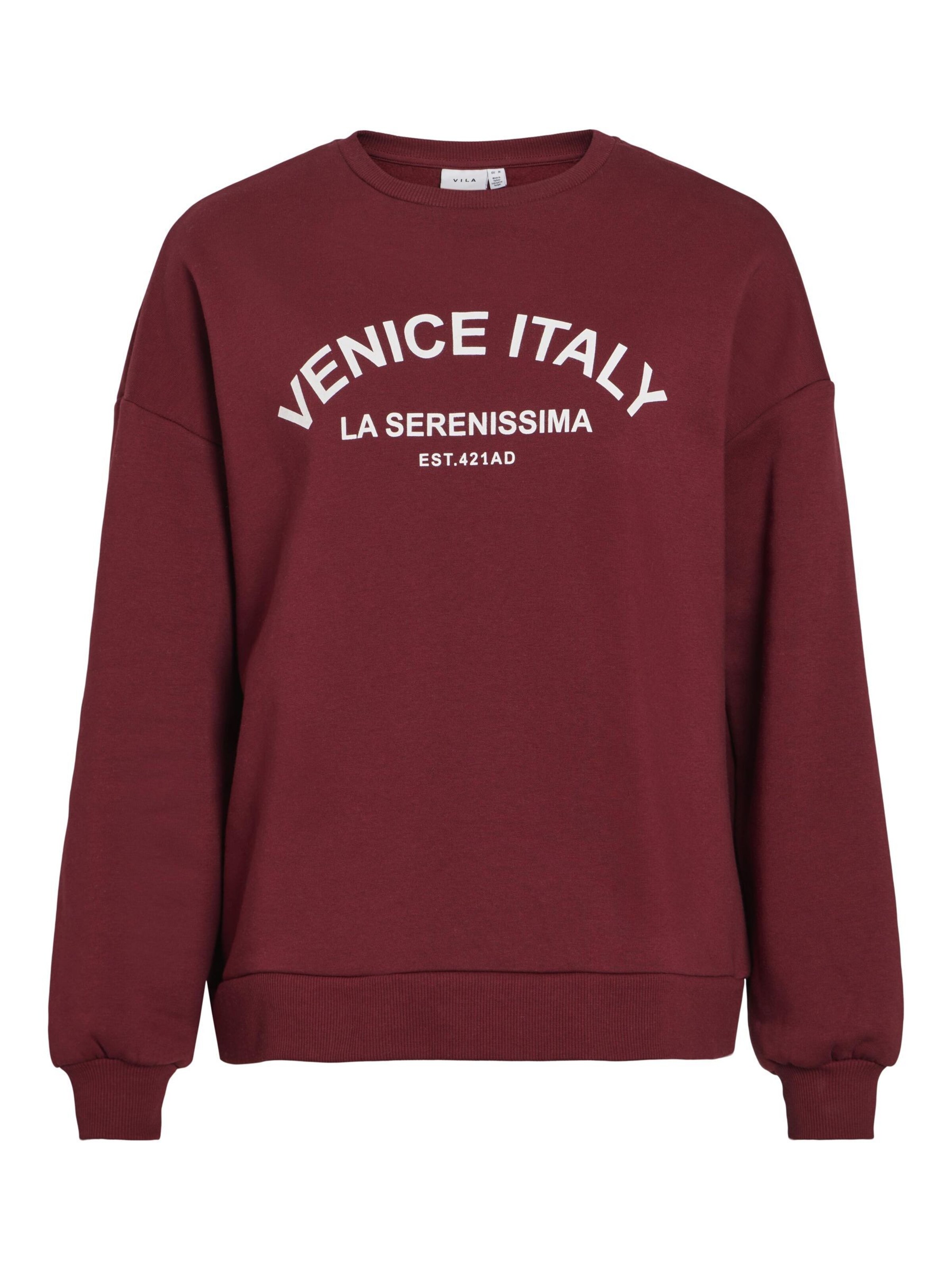 Sweat-shirt VILA en rouge : devant
