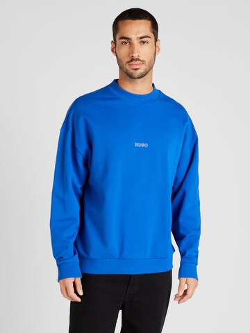 HUGO Sweatshirt 'Noriche' in Blauw: voorkant