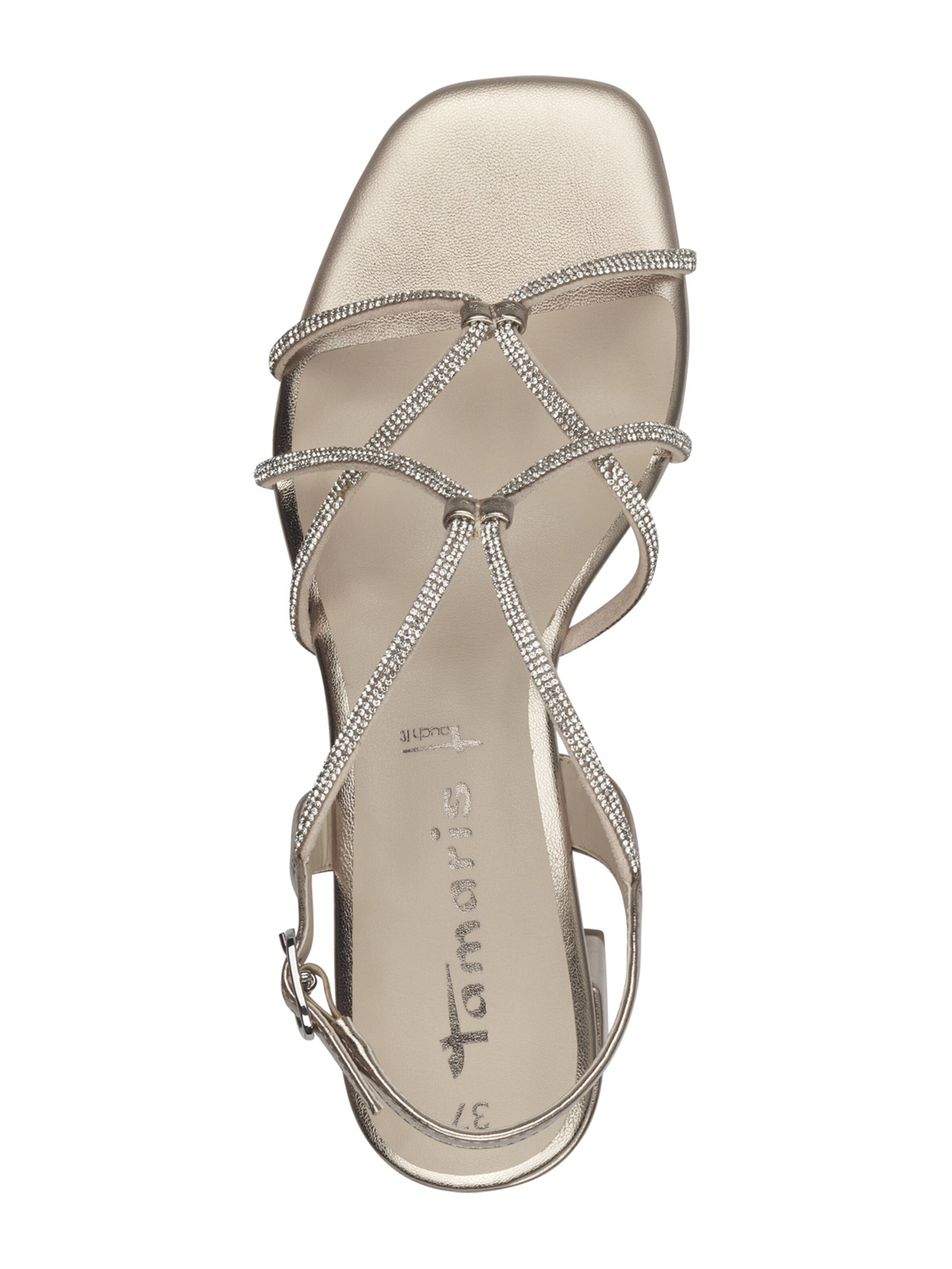 Tamaris Strap sandal in Gold