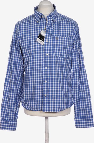 Abercrombie & Fitch Button Up Shirt in L in Blue: front