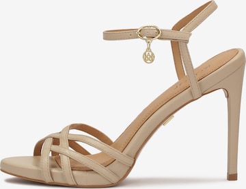 Escarpins Kazar en beige : devant