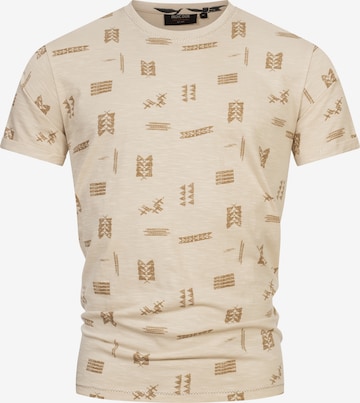 INDICODE JEANS Shirt 'Asbjorn' in Beige: front