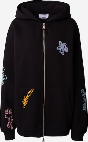 florence by mills exclusive for ABOUT YOU - Sudadera con cremallera 'Merrit' en negro: frente