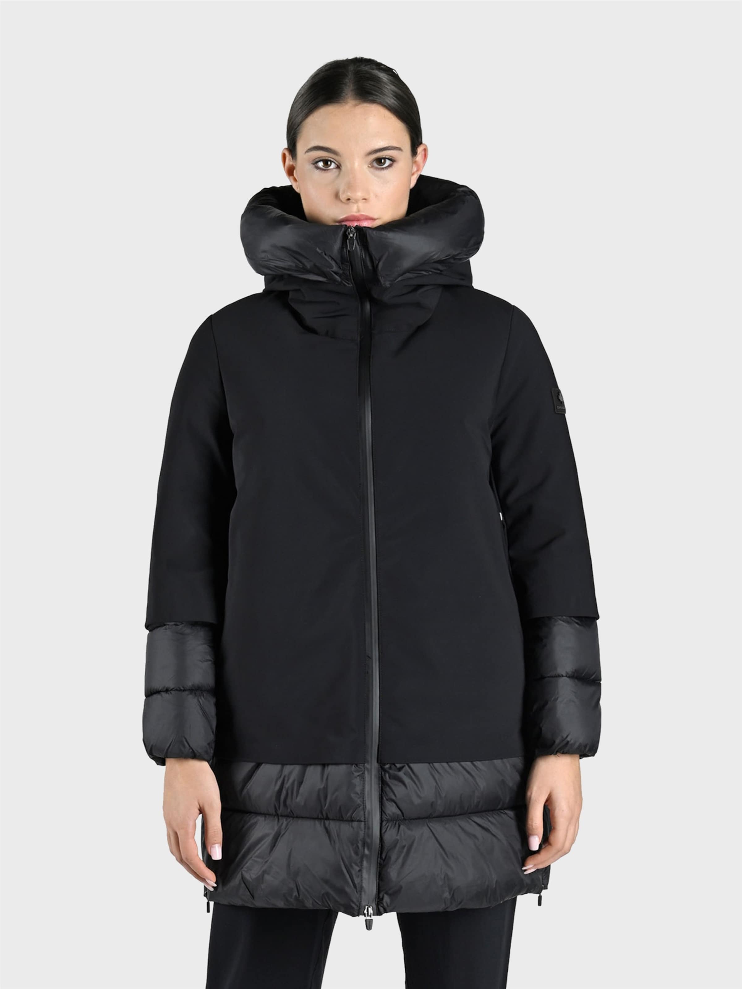 Canadian Classics Zimní parka ' BECANCOUR LONG ' – černá: přední strana