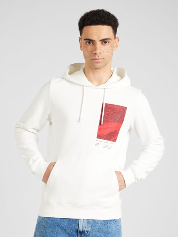 Sweat-shirt s.Oliver en blanc : devant