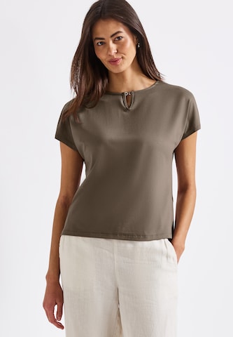 STREET ONE Shirt in Brown: front