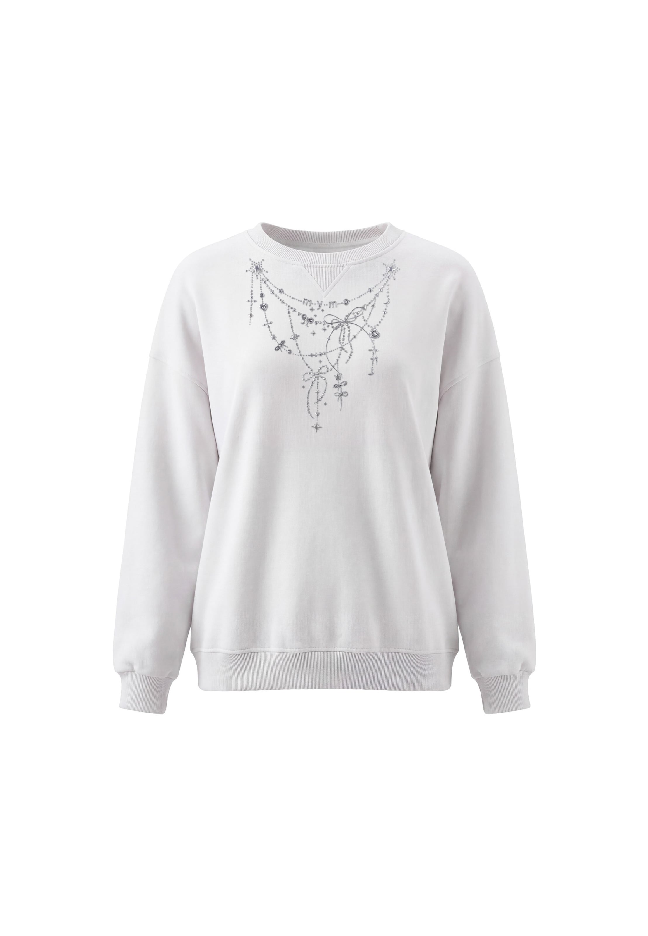 MYMO - Sudadera en blanco: frente
