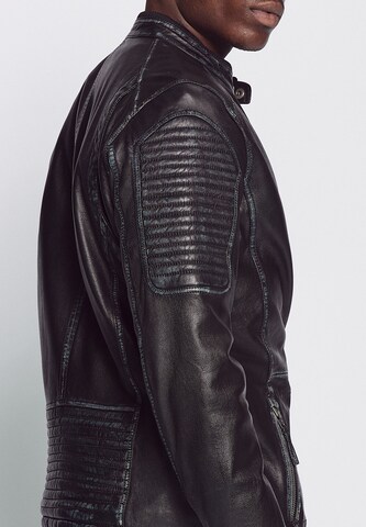 MUSTANG Lederjacke in Schwarz